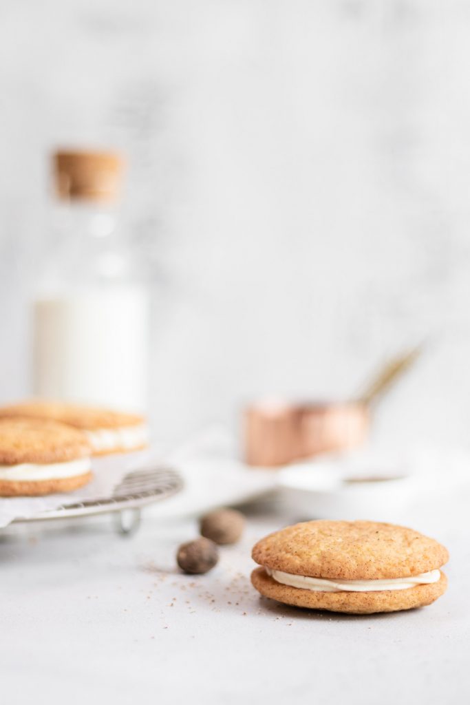 snickerdoodle cookies with grated nutmeg