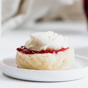 scones with jam and cream
