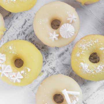 lemon meringue baked donuts
