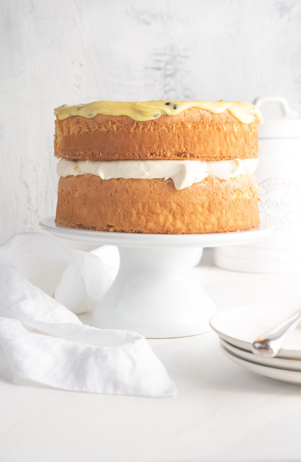 Passionfruit Sponge Cake - Apple Cake Annie - Cakes