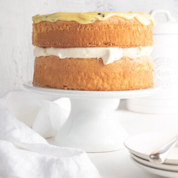 icded sponge cake with cream