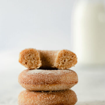 3 cinnamon donuts