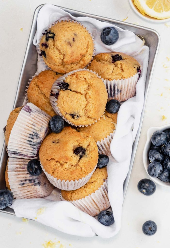 Lemon Blueberry Muffins - Apple Cake Annie