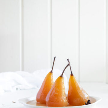 poached pears