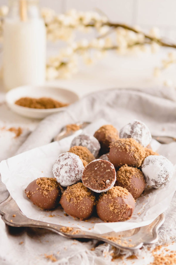 chocolate coated and sugar coated truffles