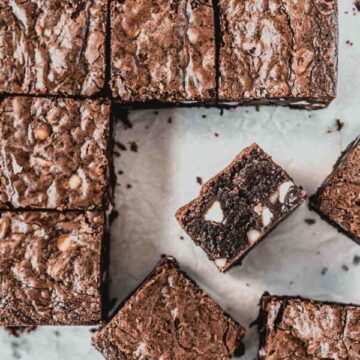 cut shot of brownie