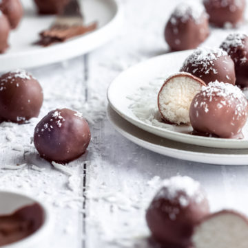 chocolate coated bounty balls