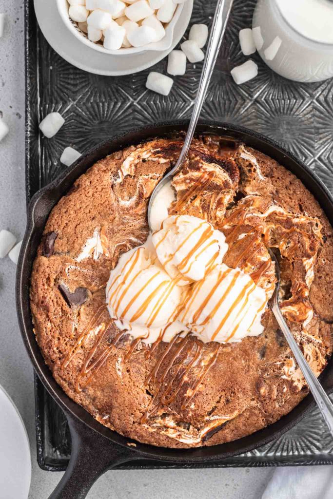 Loaded Chocolate Chip Skillet Cookie