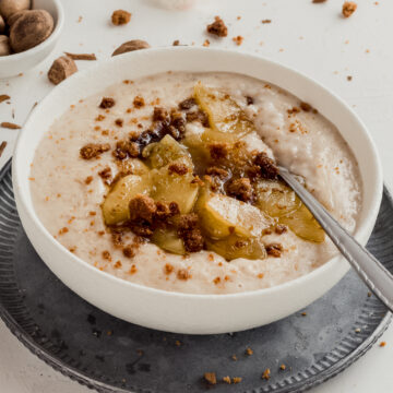 angle view of porridge