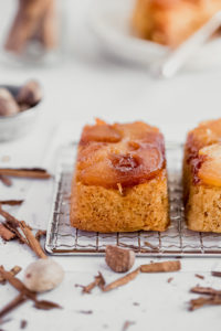 Simple Spiced Tea Cakes With Caramel Apple - Apple Cake Annie
