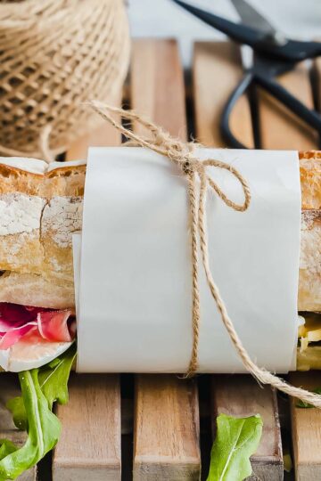 How to make a french baguette sandwich.
