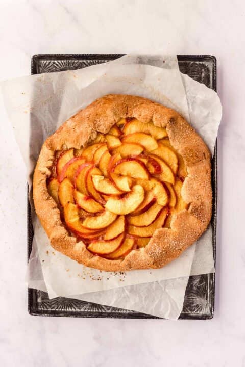 Nectarine Galette - Apple Cake Annie