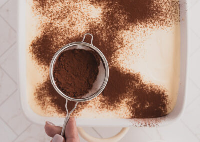 sprinkle generously with cocoa powder