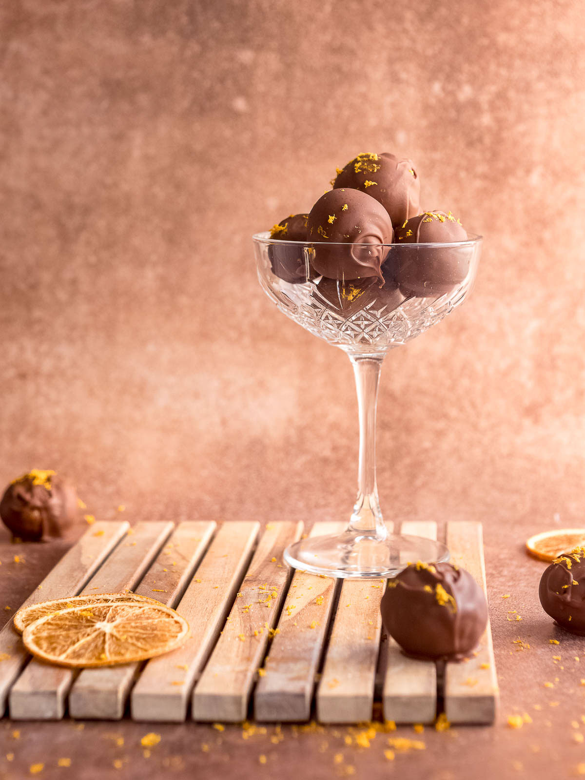 Orange liqueur chocolate truffles, made with just 4 ingredients!