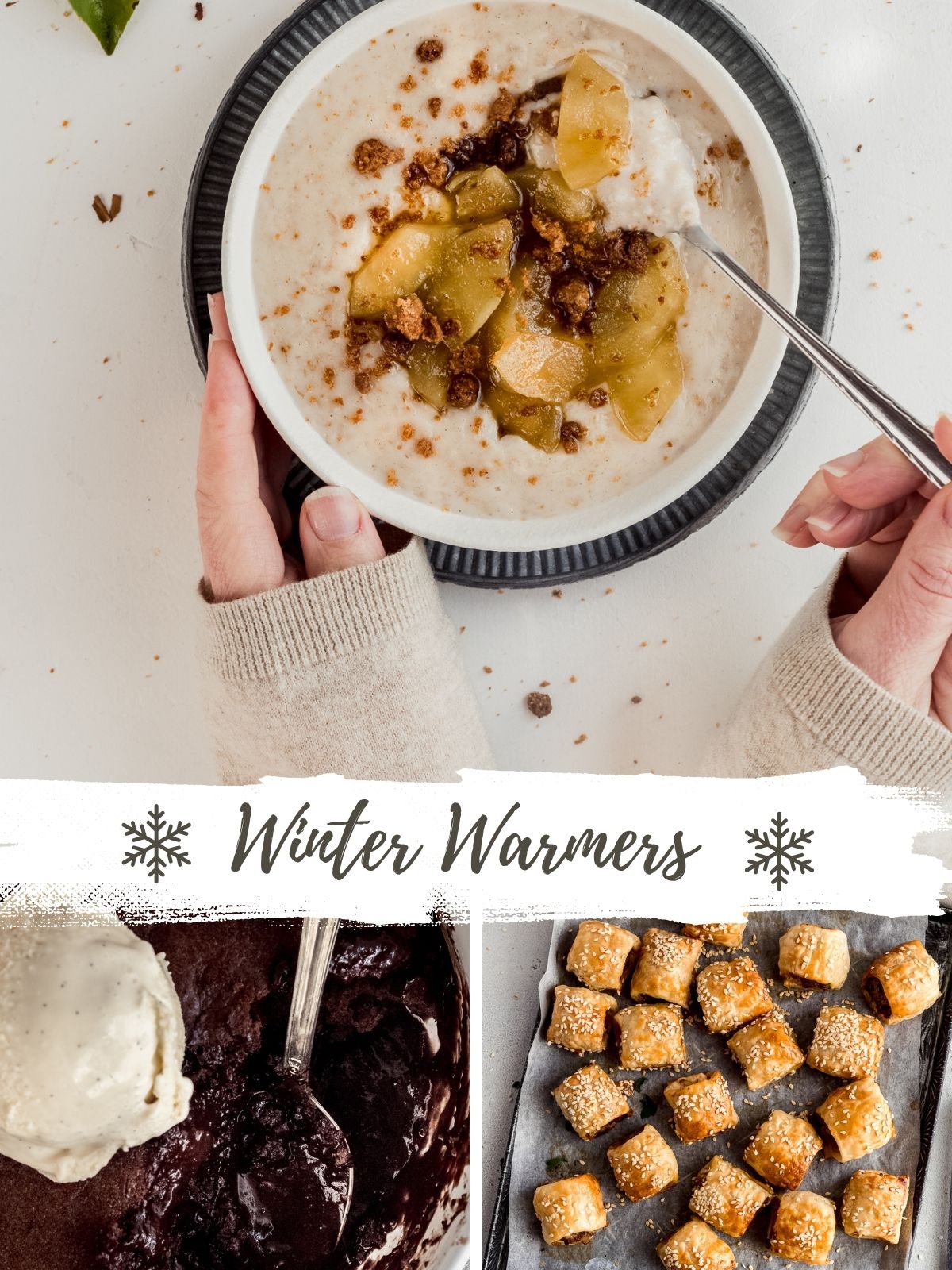 A collection of 3 of my favourite cosy winter warmer recipes.