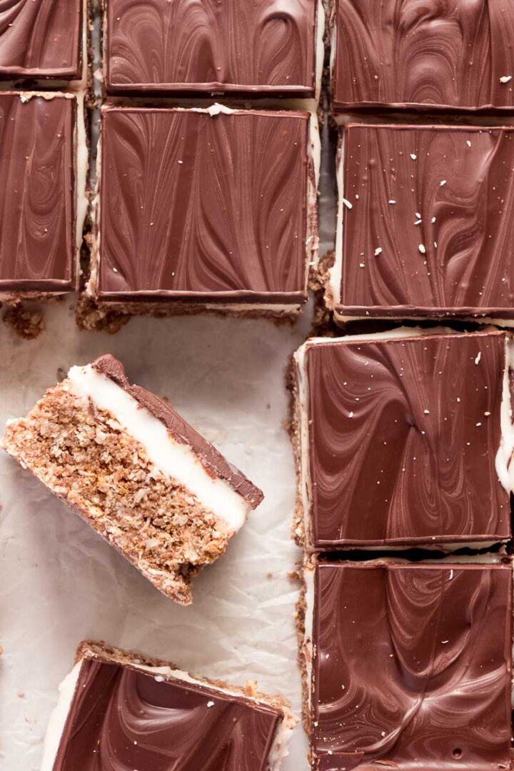 A Simple No Bake Peppermint Slice