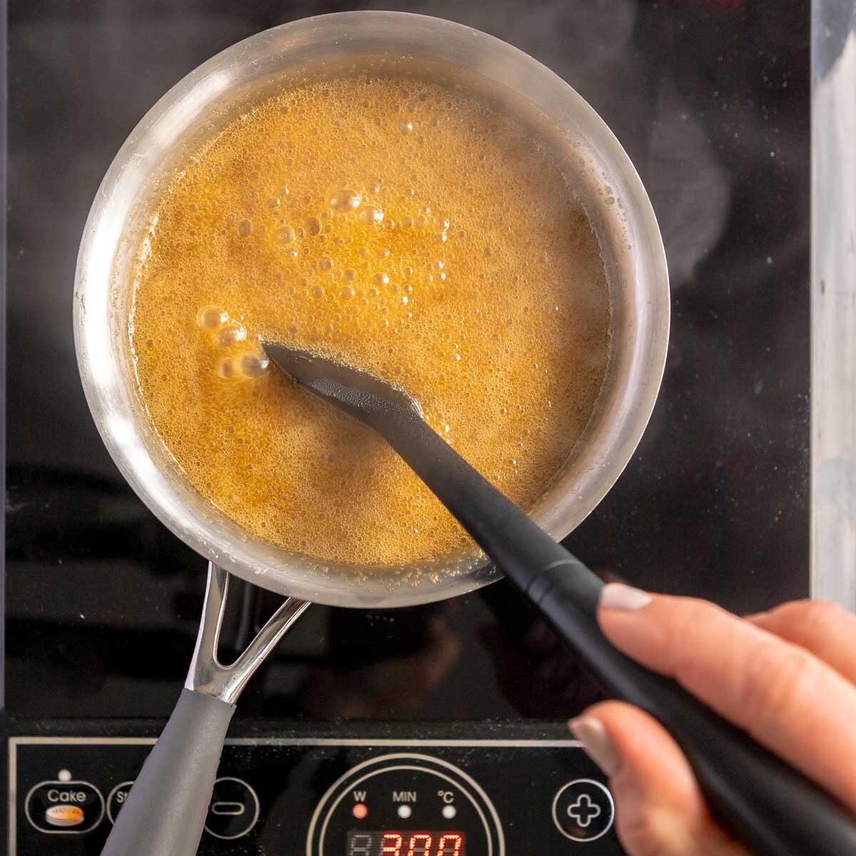 Mixture will start to bubble.
