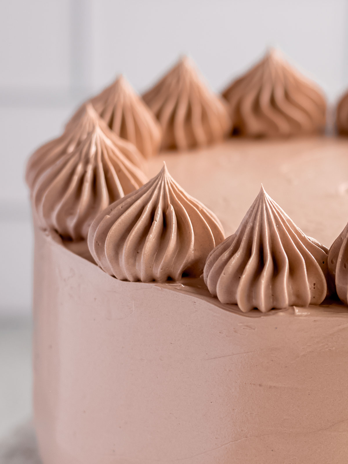 Smooth and shiny Swiss Meringue Buttercream is perfect for piping.