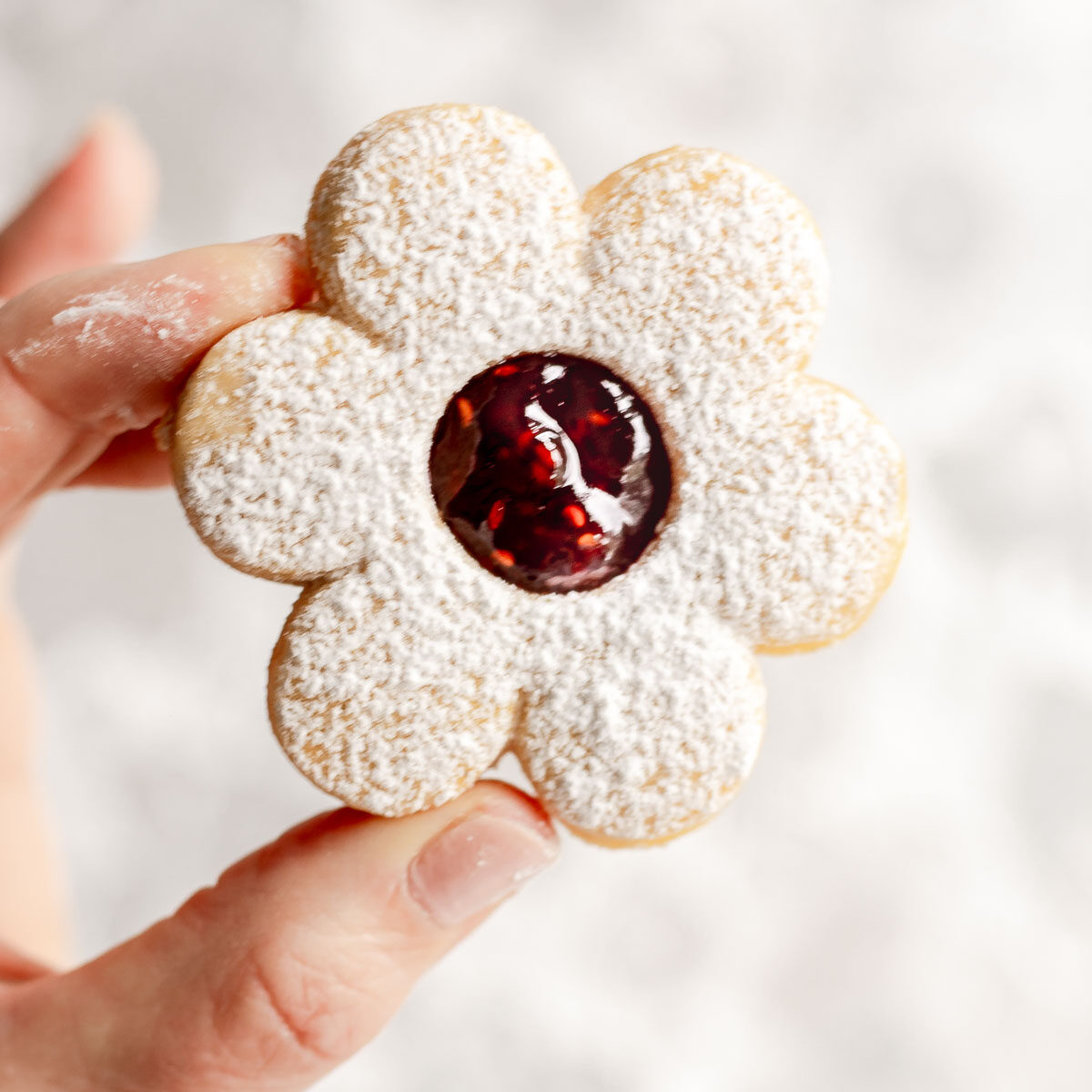 A perfect linzer cookie.
