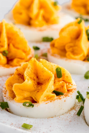 How to make the best curried devilled eggs.